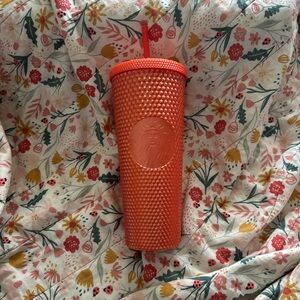 Venti Starbucks Coral Studded Tumbler